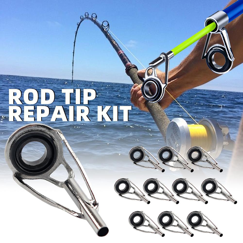 Rod Tip Repair Kit 10pcs Fishi - Fishing Rod Guide Replacement 评论和价格