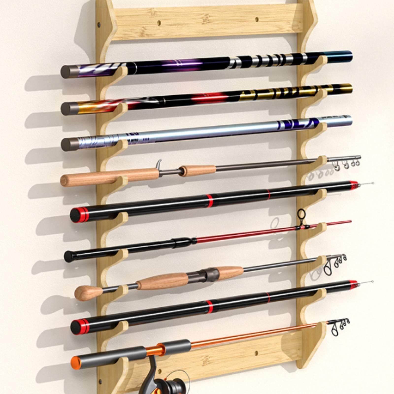 Bamboo Fishing Rod Holder Wall - Fishing Rod Rack 评论和价格