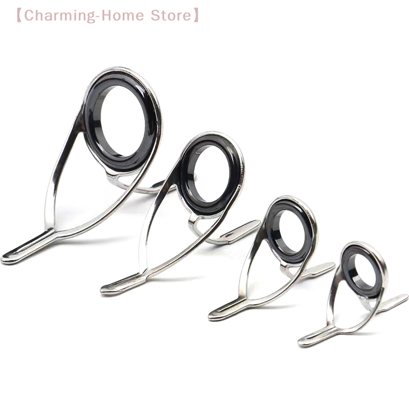 【M】4Pcs Stainless Steel Fishin - Fishing Rod Guide Replacement 评论和价格